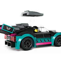 Race Car and Car Carrier Truck